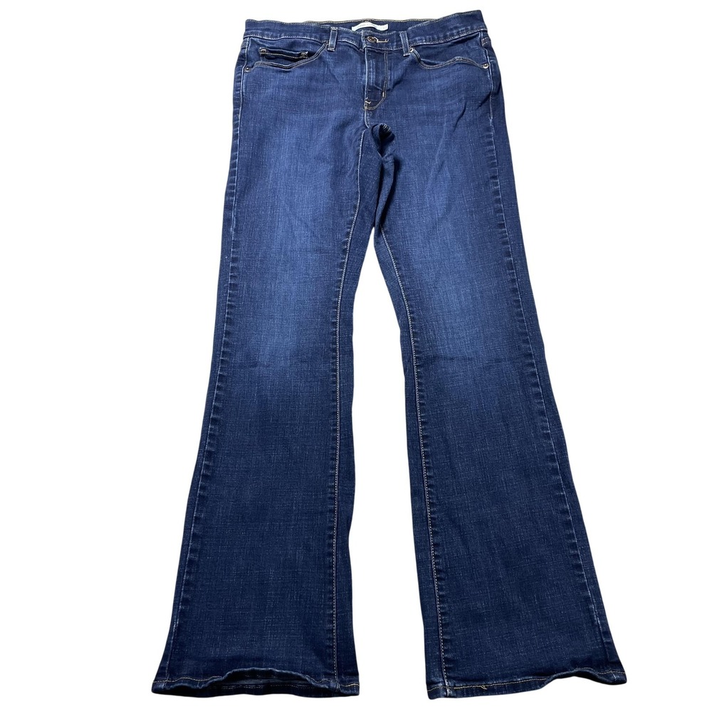 Levis Jeans Womens 10M Blue Wash Mid Rise Classic Bootcut Stretch Denim 30x32